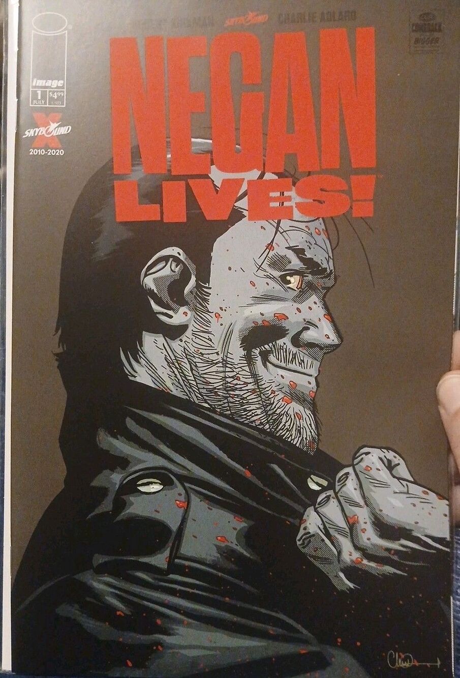 THE WALKING DEAD: NEGAN LIVES! #1 (2020) 1ST PRINT CARDSTOCK COVER